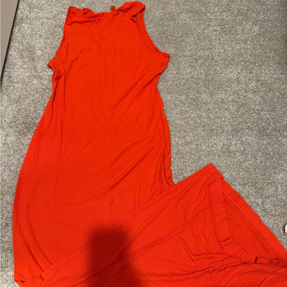 SKIMS Bold Orange Dress